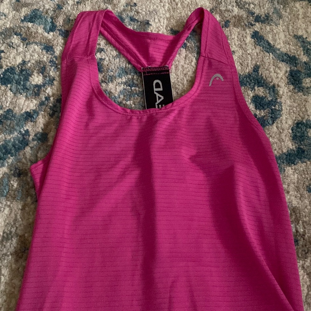 Head pink women’s racer back tank top